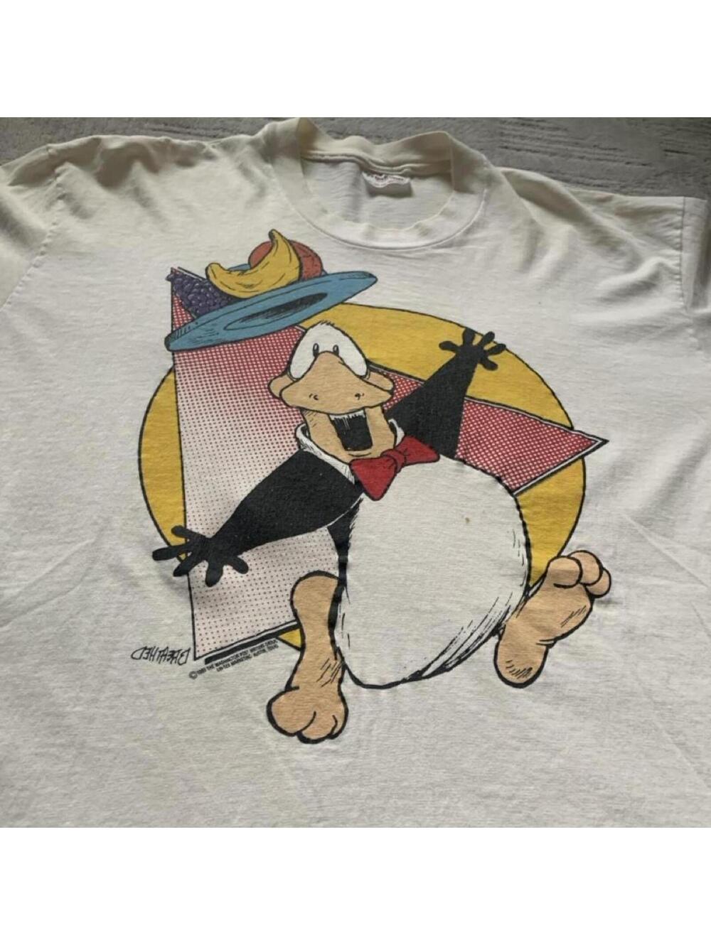 Vintage 1988 Washington Post Fred The Duck Tee Size XL